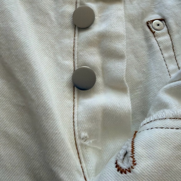 TWP Women's Pony Boy White Straight Leg Jeans - Picture 7 of 10